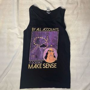 Gronk Disney tank top black purple size S unisex EUC